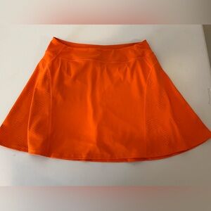 Sincerely Jules Orange Skorts with Flared Design